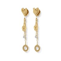 Earrings Chantecler Woman Anima in Yellow Gold Diamante 0.4 Ct 38523 - 38523